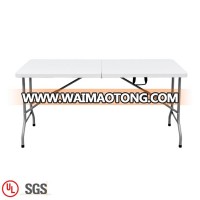 Wholesale 5FT Fold-In-Half Furniture Stainless Steel Dining Table Set