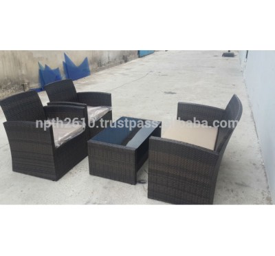 VIETNAM PE RATTAN OURDOOR GARDEN FURNITURE SOFA SET