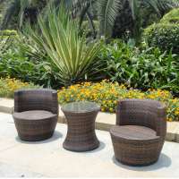 Garden furniture outdoor rattan leisure table chair for RH478