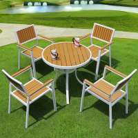 Best price modern outdoor design furniture wooden dining table chair